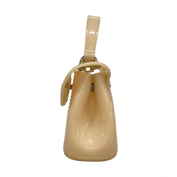 Auth FURLA Candy Beige Rubber Handbag - Picture 4 of 16